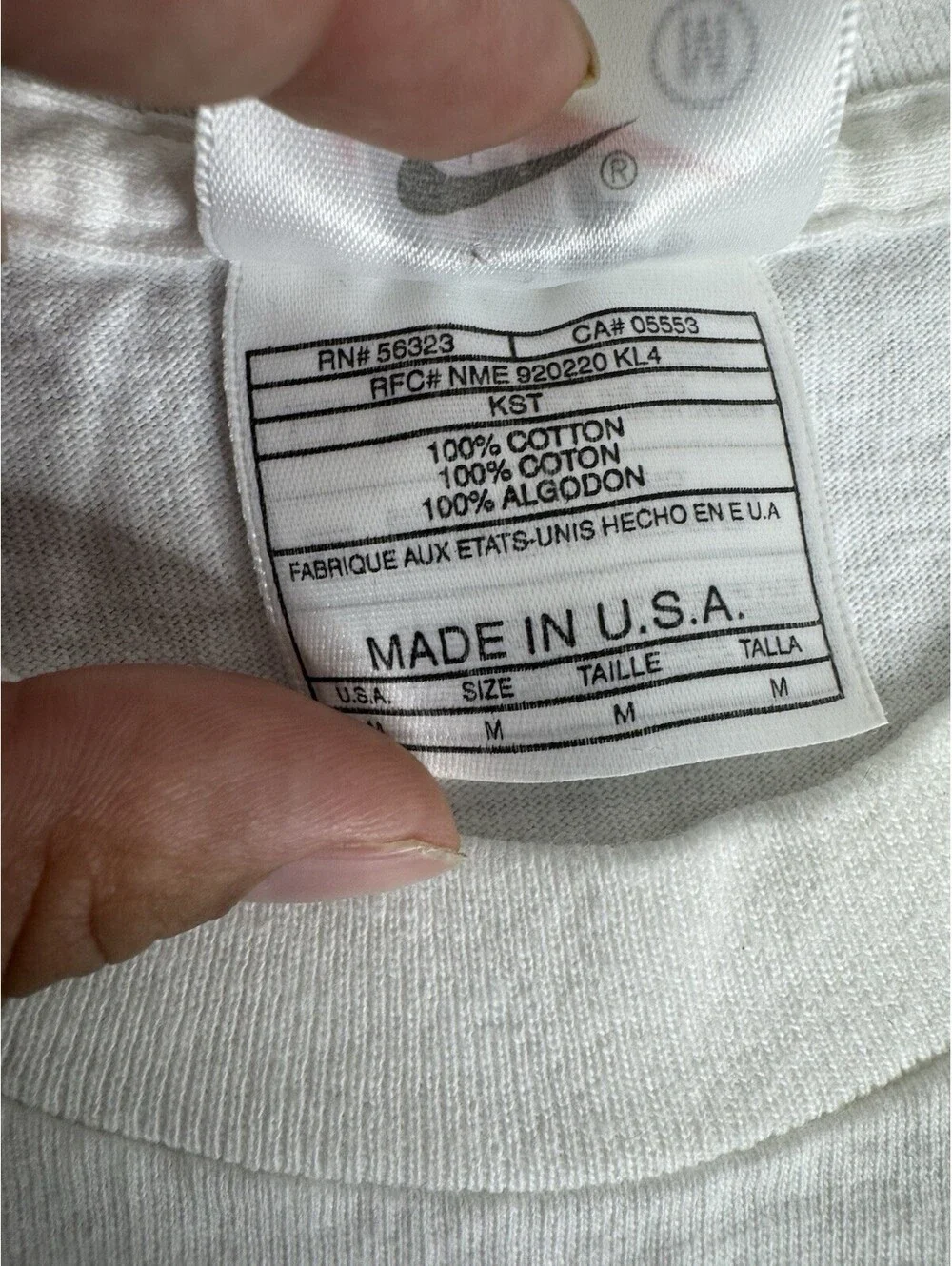 90’s Rare Nike “I Am Woman. Watch Me Score.” White Graphic T-Shirt